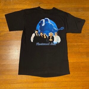 Vintage 1997 Fleetwood Mac Tour Black T Shirt Graphic Print Size Medium